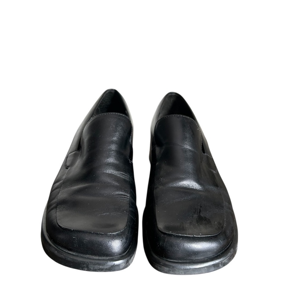 Franco Sarto Black Leather Women's Slip-On Loafers Size 8 - Picture 3 of 11